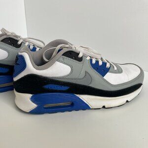 Nike Air Max 90 LTR CD6864-103 White/Blue Size 7Y Mens Sneakers Shoes